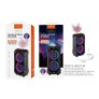 Altavoz Bluetooth 5.0 Con luz LED, Soporta Entrada de Microfono/USB/TF/FM, Frecuencia FM8, 25W, 2400mAh