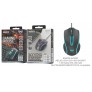 Raton Gaming 6D con cable 1.5M, DPI 1000-1200-1600-2400, Luz RGB, Negro