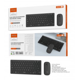 Conjunto de Teclado y Raton Inalambrico , 78 Teclados en Espanol, con Raton 4D de 800-1600