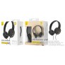 Auriculares Cascos Pring con Cable 1,2M y Microfono, 3.5mm Jack Plug, Oro