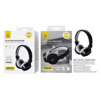 Auriculares Casco Bluetooth 5.0 Plegable, Manos libres para llamadas , Bateria 200mAh, TF