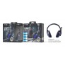 Auriculares Casco Gaming con Micrófono para PS4/Nintendo Switch/Xbox One/Portátil/Tablet/Móvil,Negro+Azul