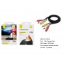 Cable Audio 3RCA a 3RCA 10M , Negro