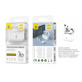 Auriculares Bluetooth TWS,control de volume,Blanco