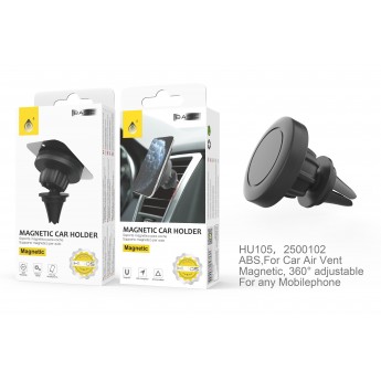 Soporte para movil con placa iman airvent Negro