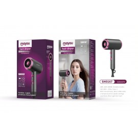 Secador de Pelo Ionico, Con 2 Temperaturas y 2 Velocidades , 1600-1800W, Cable 1.65M, Negro+